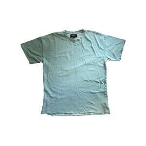 Pacsun Mens Large Sage Boho Crew Neck Distressed Thick Comfy Short Sleeve Top